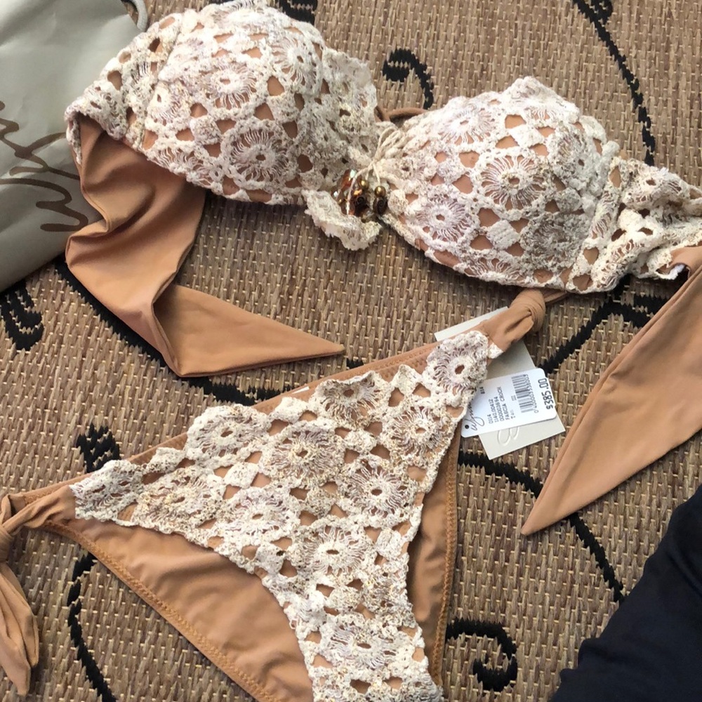 NWT flavia padivan crocheted Bikini💕